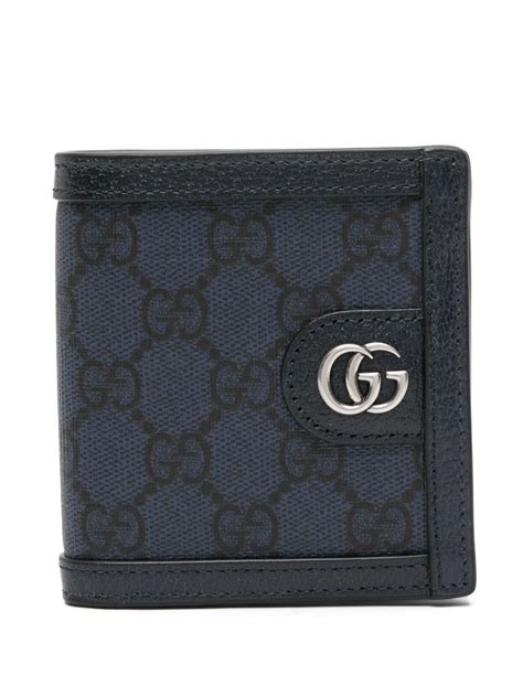 gucci bifold wallet blue